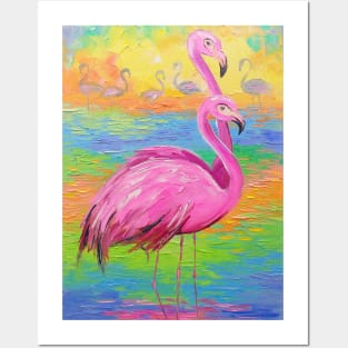 Pink Flamingo Posters and Art